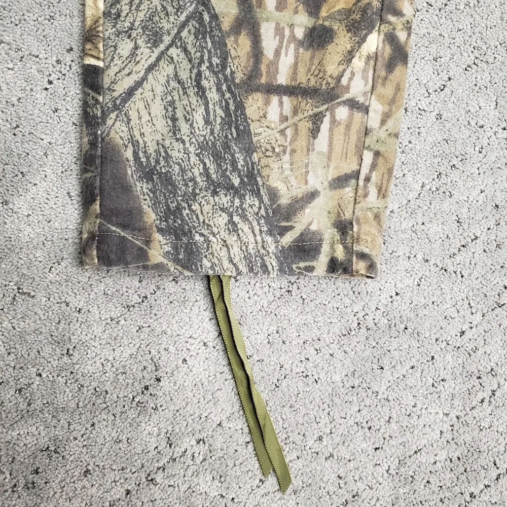 VTG Mossy Oak Camo Cargo Pants Mens Small Breakup Straight Leg Hunting Camping